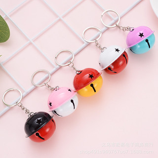 3 Móc Khoá Chuông 4Cm - Thỏ Hồng VPP