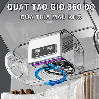 [CHÍNH HÃNG] Máy Khử Khuẩn Đũa Thìa Có Tia UV Diệt Trùng,  Máy Sấy Đũa Ngăn Nấm Mốc Bảo Vệ Sức Khỏe , Hộp sấy đũa thìa