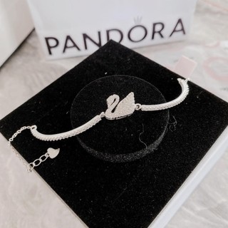 Lắc tay thiên nga bạc ta  hàng dày dặn - jena sliver