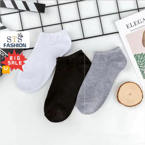 Tất vớ nam nữ ngắn cổ chất liệu vải cotton co giãn 4 chiều màu trơn khử mùi kháng khuẩn