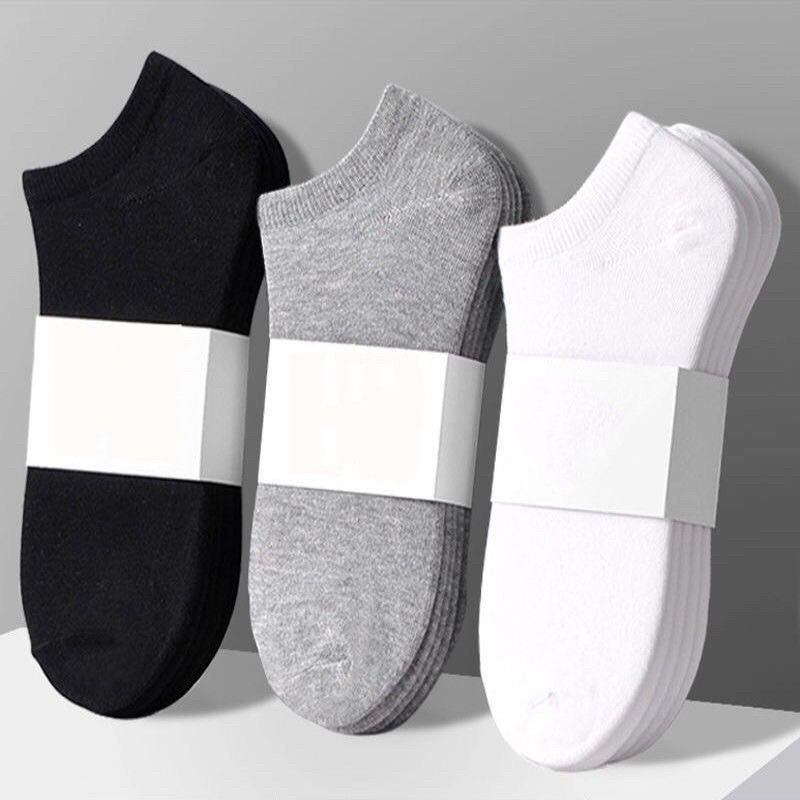 Tất vớ nam nữ ngắn cổ chất liệu vải cotton co giãn 4 chiều màu trơn khử mùi kháng khuẩn