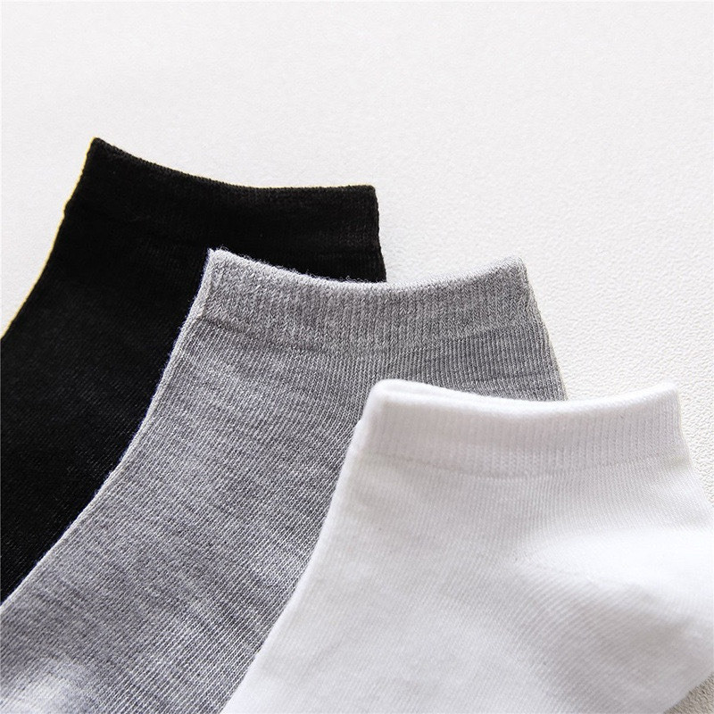 Tất vớ nam nữ ngắn cổ chất liệu vải cotton co giãn 4 chiều màu trơn khử mùi kháng khuẩn