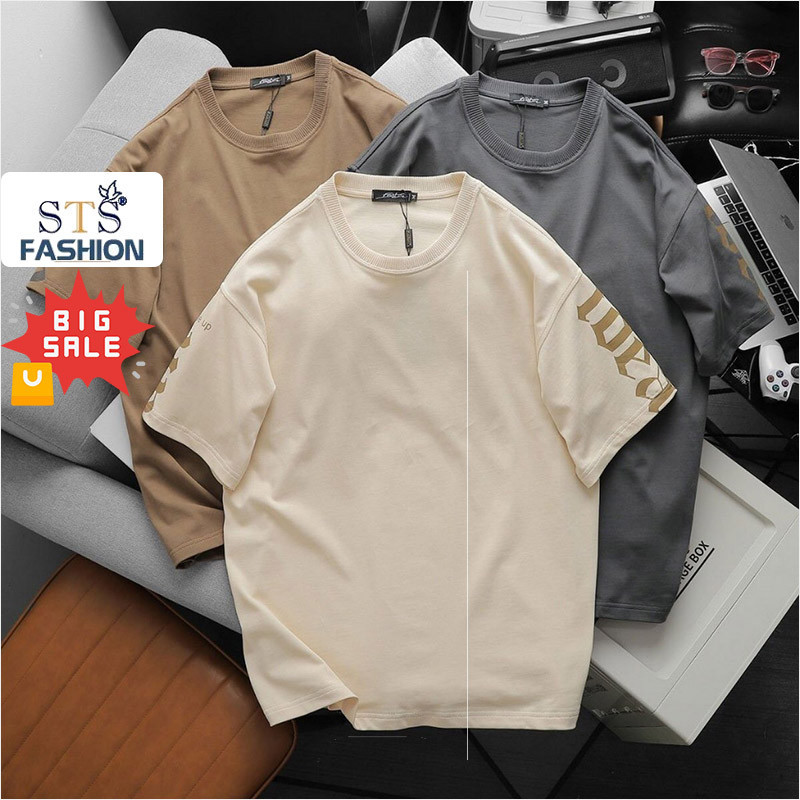 Áo Thun Oversize Idea,Chất liệu Cotton khô, 100% cotton dệt gân nhỏ, thấm hút tốt,co giãn mềm mại,thiết kế mới, STS0213