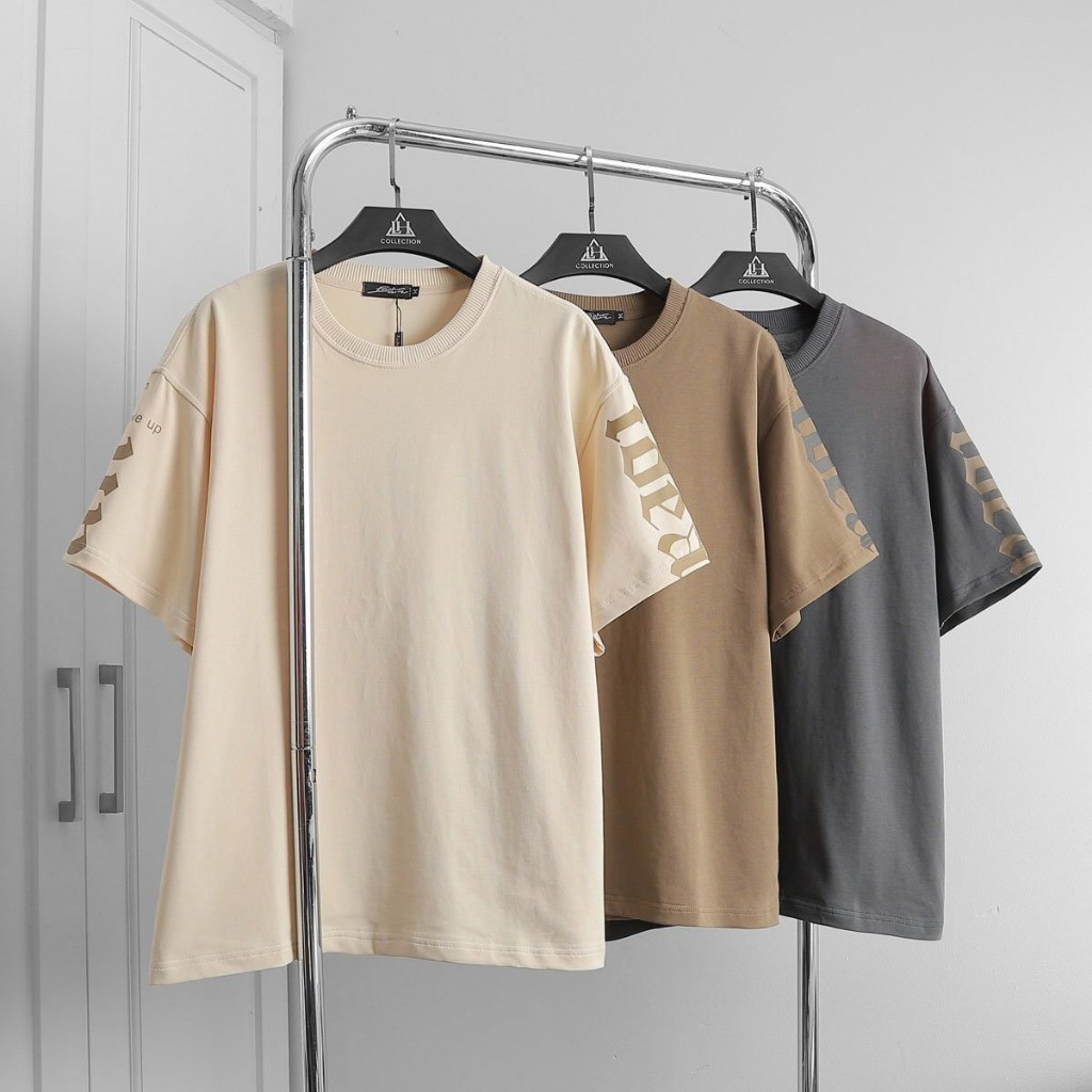 Áo Thun Oversize Idea,Chất liệu Cotton khô, 100% cotton dệt gân nhỏ, thấm hút tốt,co giãn mềm mại,thiết kế mới, STS0213