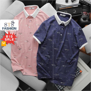Áo Thun polo nam Cổ Bẻ Pack P, Chất liệu: Vải Cotton muối, 100% cotton. Mịn tay, thấm hút tốt, co giãn 4 chiều, STS0218