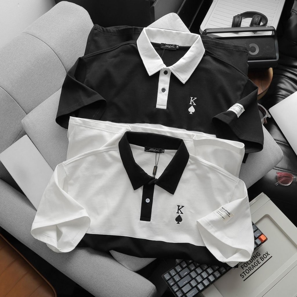 Áo Thun Oversize Poker, Chất liệu Cotton khô, 100% cotton dệt gân nhỏ, thấm hút tốt, co giãn mềm mại, STS0211