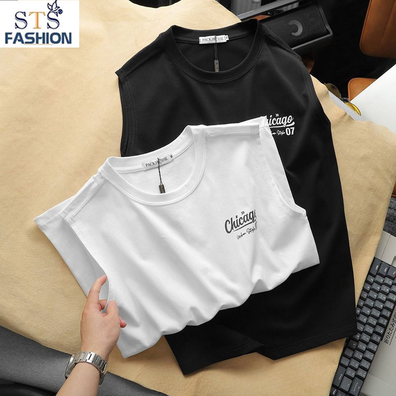 Áo Thun Sát Nách Nam Chicago, Chất vải 100% cotton, co giãn mềm mại, mịn mát, thời trang hàng cao cấp