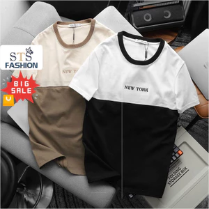 👕 Áo Thun Cổ Tròn NewYork Phối,100% cotton mềm mịn, dệt gân nhỏ, thoáng mát tuyệt đối, trẻ trung dễ phối đồ , STS 0221