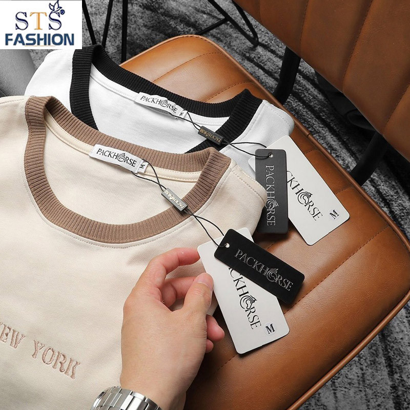 👕 Áo Thun Cổ Tròn NewYork Phối,100% cotton mềm mịn, dệt gân nhỏ, thoáng mát tuyệt đối, trẻ trung dễ phối đồ , STS 0221