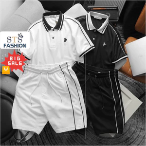 Set bộ thun nam Pack Var, chất liệu Cotton mịn dệt mắt tổ ong. Chất mát, thấm mồ hôi tốt, co giãn 4 chiều, form chuẩn