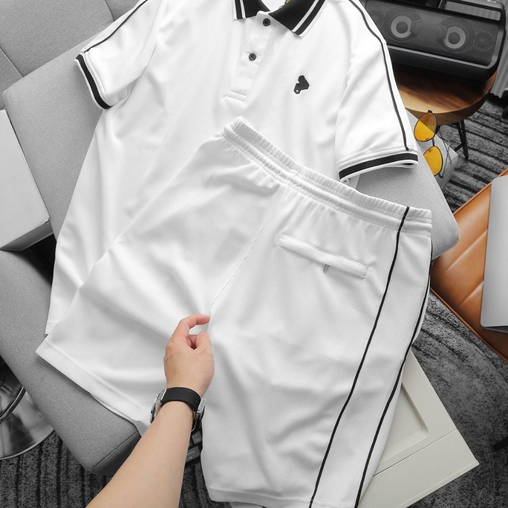 Set bộ thun nam Pack Var, chất liệu Cotton mịn dệt mắt tổ ong. Chất mát, thấm mồ hôi tốt, co giãn 4 chiều, form chuẩn