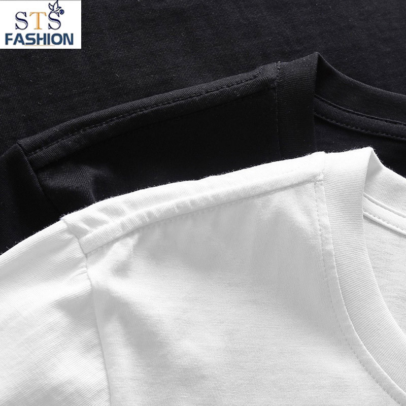 (Hàng Đẹp) Áo thun nam cổ tròn 1973, 100% cotton, 2 màu trắng đen -STS0111
