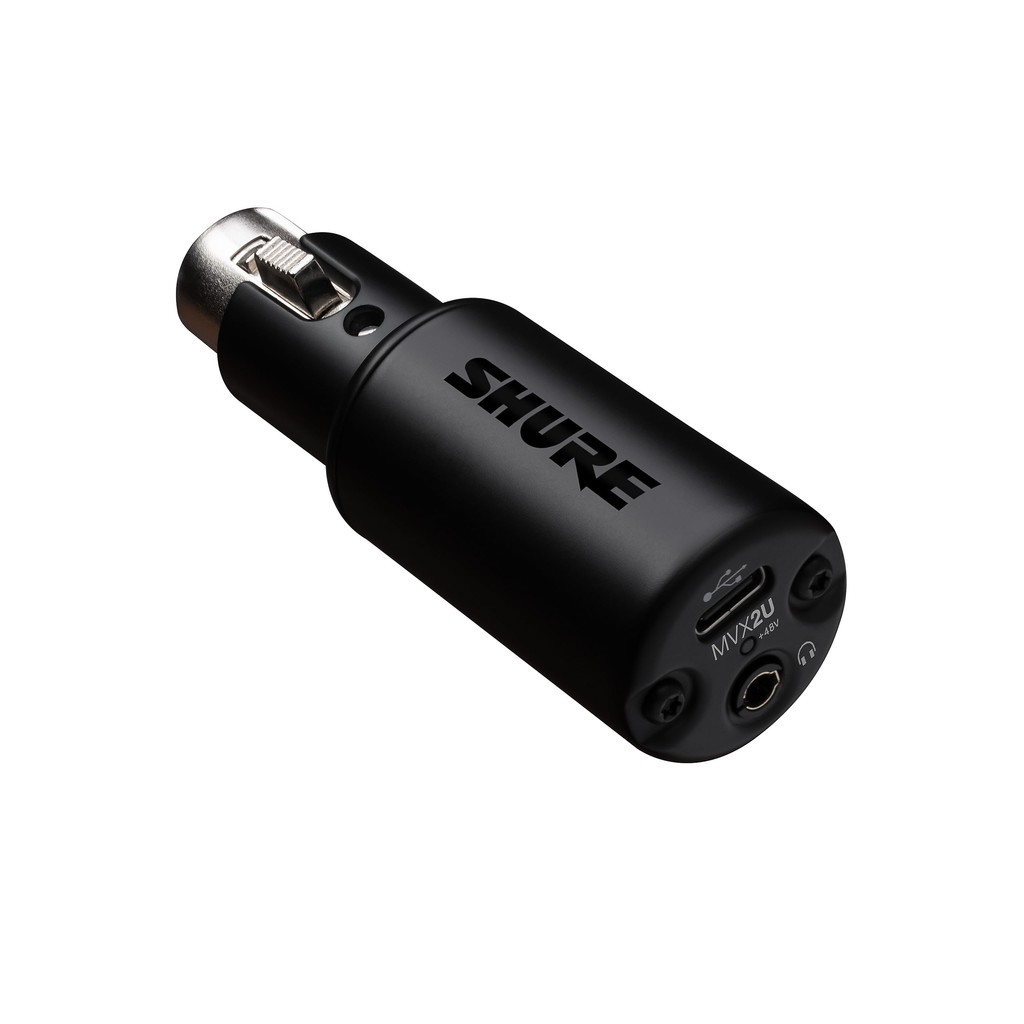 SHURE SHURE MVX2U Digital Audio Interface XLRUSB Conversion Adapter with Headphone Output