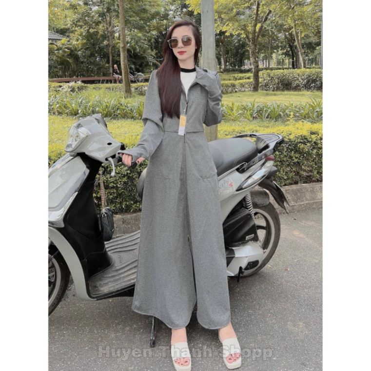 Áo Chống Nắng Toàn Thân Nữ Dáng Dài Rộng Chất Vải Umi Co Giãn Thoáng Mát Thấm Hút Mồ Hôi [ HÀNG CHÍNH HÃNG ]
