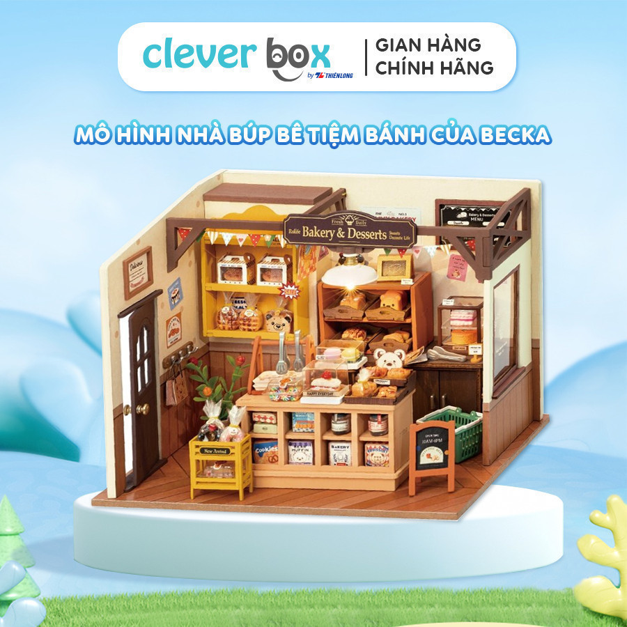 Mô Hình Nhà Búp Bê Tự Lắp Ráp DIY Robotime Rolife Becka’s Baking House ...