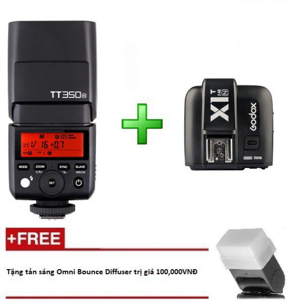 Godox TT350 N Flash TTL Compatibile Nikon – Compatto, Wireless 2.4GHz, Sincro Alta Velocità Fino A 1/8000s