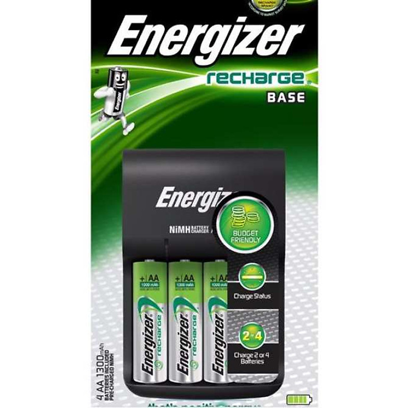 Bộ sạc Energizer Charger kèm 4 pin Ener AA 2000mAh, tự ngắt sạc (CHVCM4 ...