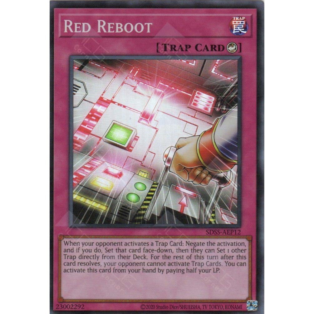 [ Bài Yugioh Chính Hãng ] SDSS-AEP12 Red Reboot - Super Rare | Shopee ...