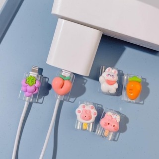 Phụ kiện bảo vệ đầu cáp sạc cho iphone nhiều hình dễ thương RABBI