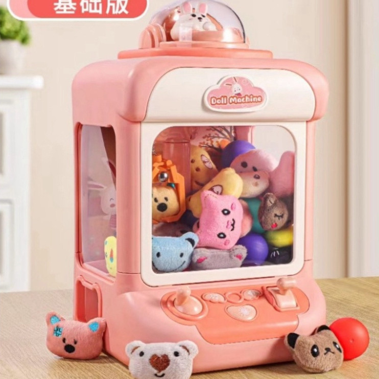 Máy gắp thú mini cho bé kích thước lớn đầy đủ nhạc đèn và có sẵn rất nhiều gấu bông cho bé [ HÀNG CHÍNH HÃNG ]