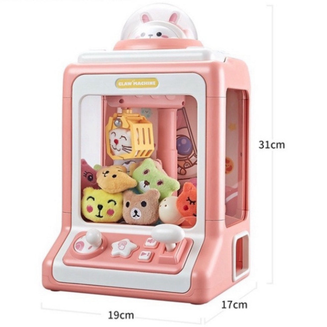 Máy gắp thú mini cho bé kích thước lớn đầy đủ nhạc đèn và có sẵn rất nhiều gấu bông cho bé [ HÀNG CHÍNH HÃNG ]