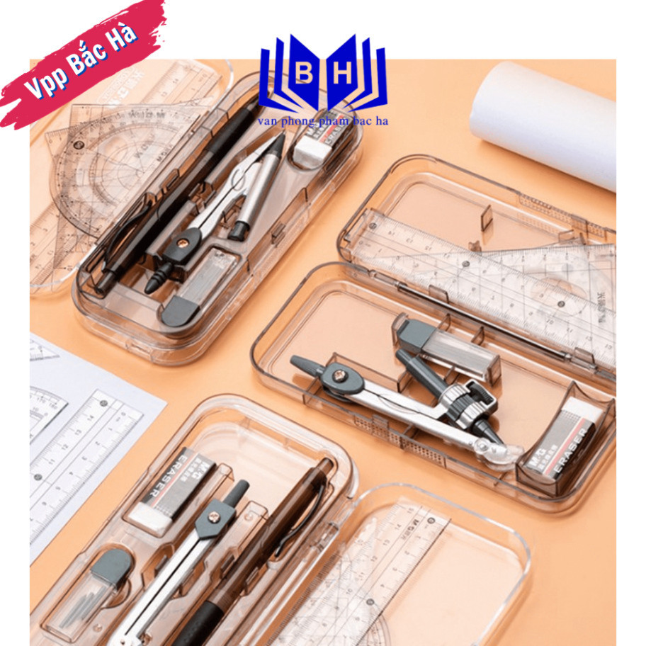 Bộ compa ê ke 7 món M&G 90806 Compa ê ke M&G 7 món hàng chính hãng - Bộ ...