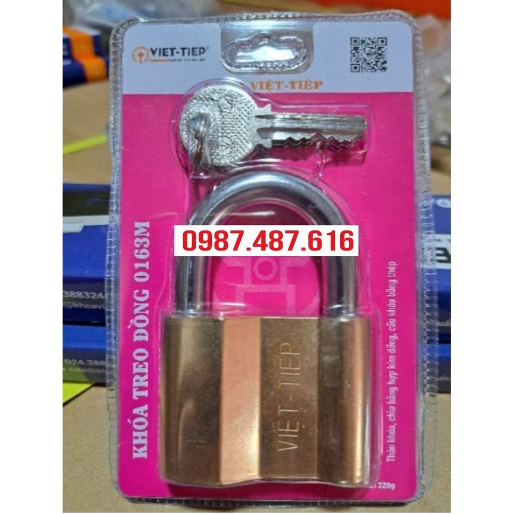 Khóa treo đồng 0163M - Khóa Việt Tiệp chính hãng | Shopee Việt Nam