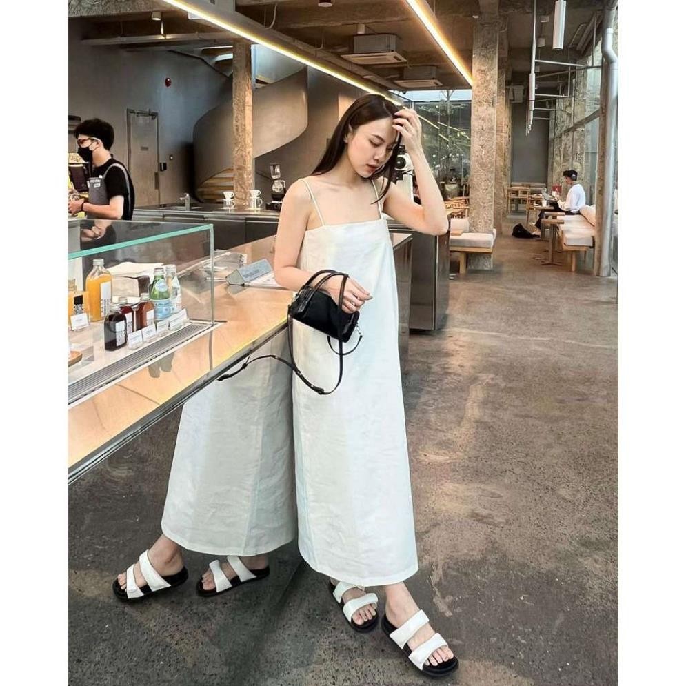 Đầm linen hai dây form suông basic THY DRESS [Mya house]
