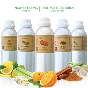 (CHAI LỚN LÍT) Tinh dầu thiên nhiên nguyên chất 100%/Tinh dầu xông thơm phòng/Tinh dầu làm nến thơm-Hàng CTY