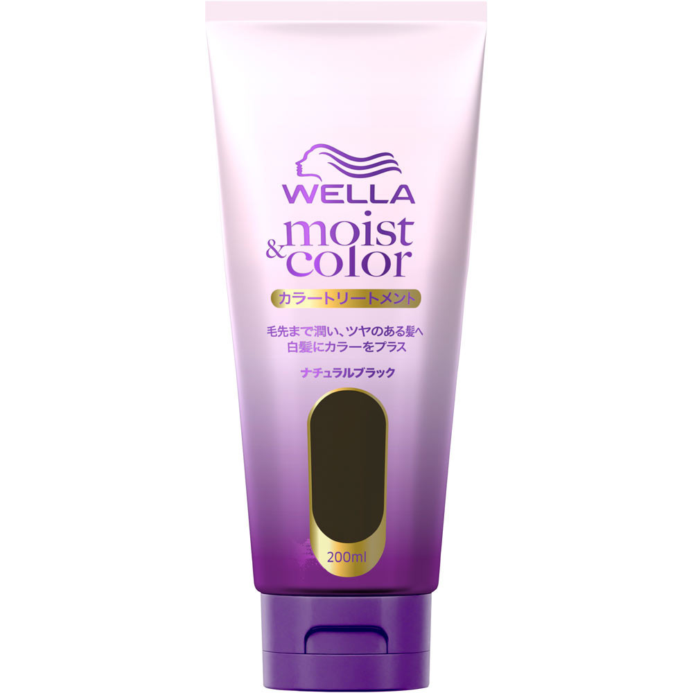 COTY FRANCE SAS Wella Moist & Color Color Treatment Natural Black 200ml ...