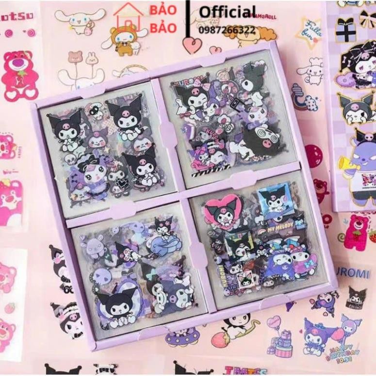 Combo 100 Miếng Dán Sticker Hoạt Hình Kuromi Melody Cho Bé [BBH90 ...