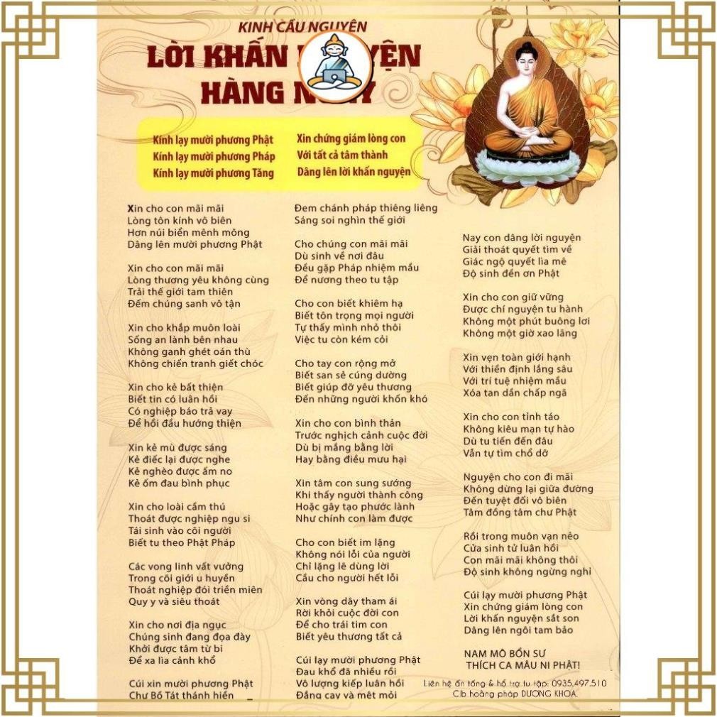 TO59 - Tờ lời khấn nguyện hàng ngày CÓ 4 MẪU | Shopee Việt Nam