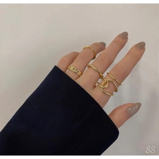 Women's Gold-Plated Ring by The Alice Store