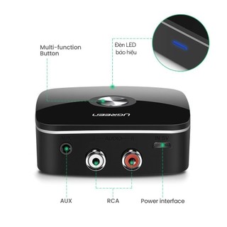 Bộ nhận âm thanh Bluetooth 5.0 đầu ra 3,5mm + 2 đầu RCA UGREEN 30445