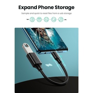 Cáp chuyển đổi USB C sang USB 3.0/2.0 hỗ trợ OTG UGREEN US154 | Vỏ bọc PVC | Tốc độ 5Gbps | Dài 15cm | BH 18 tháng