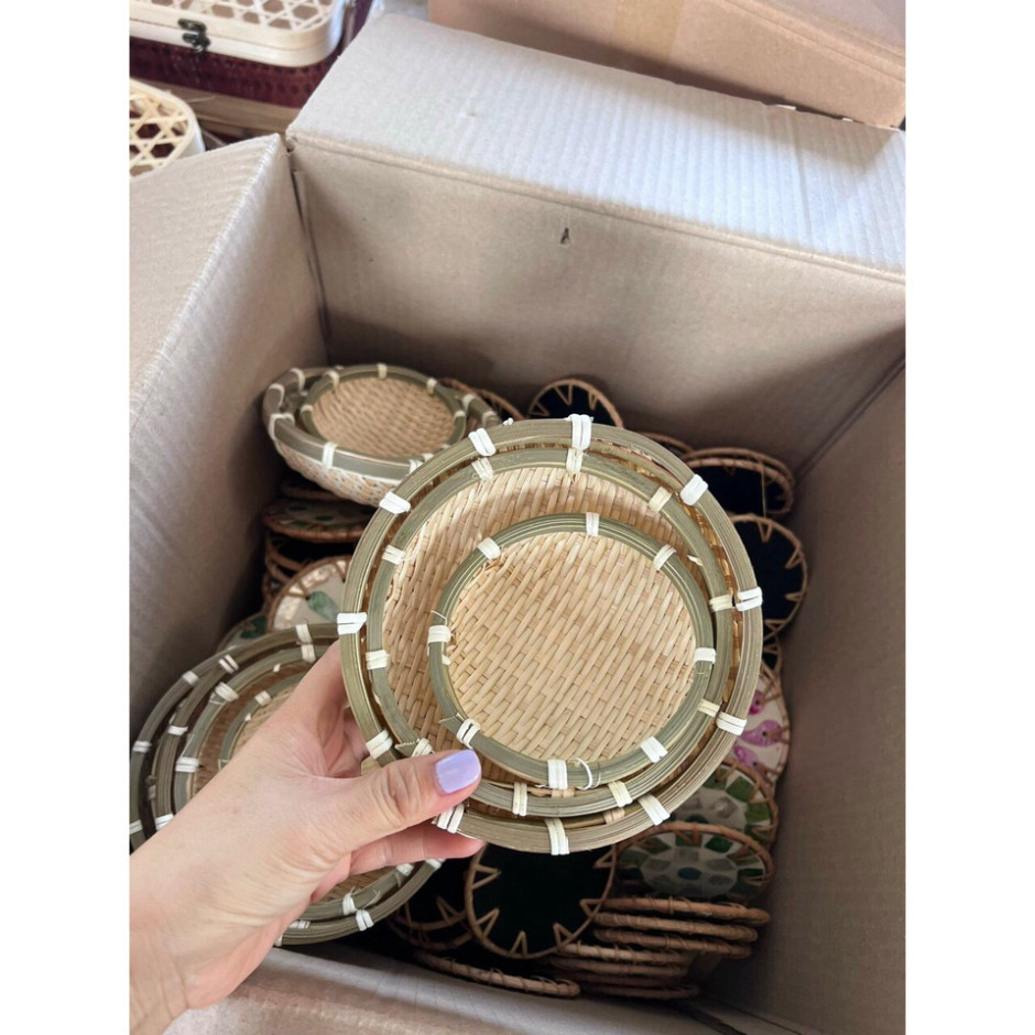 Rổ nhỏ decor đựng kẹo/ đồ trang trí - Rổ tre mini/ rá tre nhí | Shopee ...