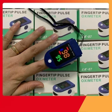 Máy đo nồng độ Oxy trong máu,đo nhịp tim sp02 Pulse Oximeter Fingertrip LK 87 Kèm 2 Pin [ Giao Hoả Tốc ]
