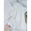 Set Áo linen sát nách viền xoắn + chân váy xếp eo xoè dài
