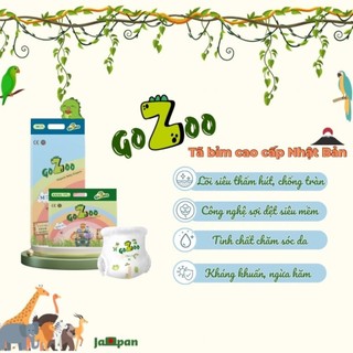 (Giá Tốt )Tã/ bỉm Gozoo cao cấp Nhật Bản NB52/S44/M40/M38/L36/XL34/2XL32/3XL30