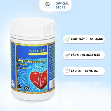 Viên uống bổ mắt OMEGA 369 VITATREE giúp bổ sung DHA phát triển trí tuệ, sáng mắt, mắt khỏe mạnh