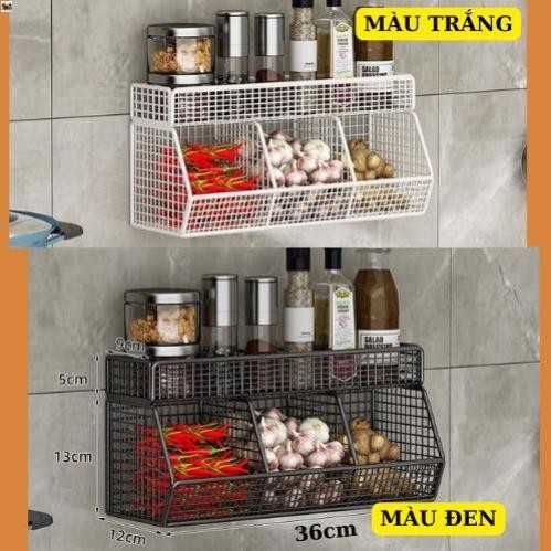 Kệ Đựng Gia Vị Mẫu Mới Tiện Ích Kệ Bếp Đa Năng Giá Đựng Đồ Nhà Tắm Treo Tường;