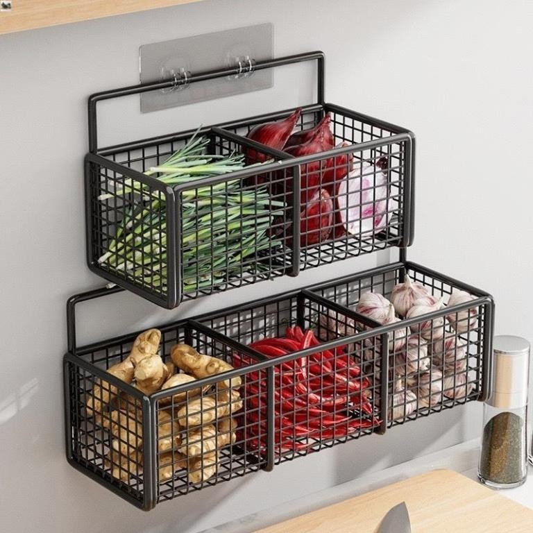 Kệ Đựng Gia Vị Mẫu Mới Tiện Ích Kệ Bếp Đa Năng Giá Đựng Đồ Nhà Tắm Treo Tường;