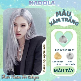 Thuốc  nhuộm tóc xám trắng KADOLA màu tẩy tặng kèm dụng cụ nhuộm tóc tại nhà