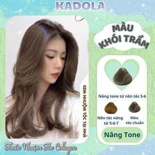 Thuốc Nhuộm Tóc Màu Khói Trầm Không Cần Tẩy Lên Màu Bền Đẹp - Thuốc Nhuộm Tóc Kadola Siêu Dưỡng