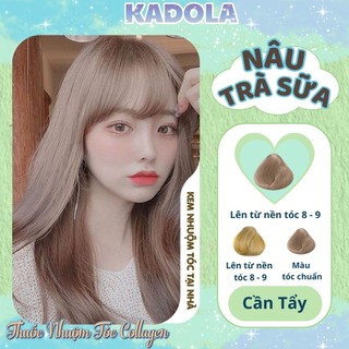 Thuốc nhuộm tóc màu TRÀ SỮA kadola thuốc nhuộm tóc tại nhà lên màu tự nhiên siêu dưỡng