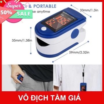 Máy Đo SPO2, Đo Nồng Oxi, Đo Nhịp Tim Pulse Oximeter [ Tặng Kèm 2 Pin FULLBOX ] [ Hot ]