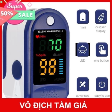 Máy đo nồng độ oxy trong máu và nhịp tim máy đo SP02 Fingertip Pulse Oximeter LK-87 [ FULLBOX ] [ Hot ]