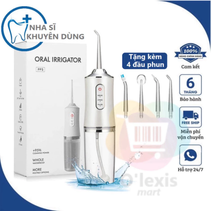 Máy Tăm Nước Cầm Tay Smart Gadgets - Tăm Nước Vệ Sinh Răng Miệng Hàng Chính Hãng