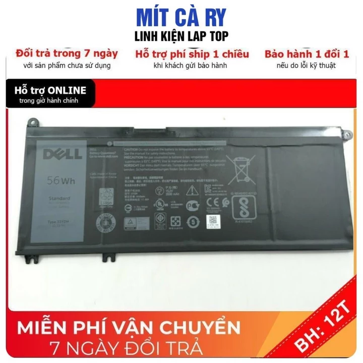 [BH12TH] ⚡️[Pin zin]Pin Laptop Dell Latitude 3590 3580 3490 3390 3380 3480 Pin Zin