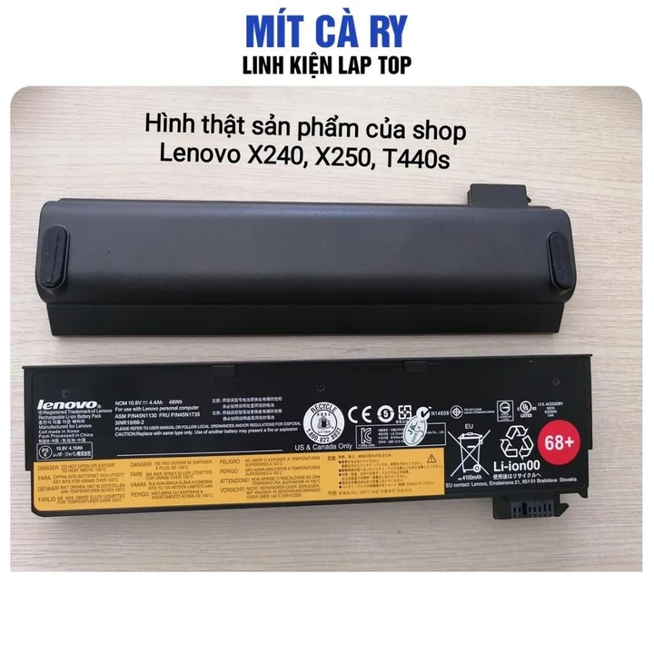 Pin laptopLenovo ThinkPad T440 T450 T450s T460 X240 X250 X260 (Pin ngoài) BH 6 tháng PIN ZIN
